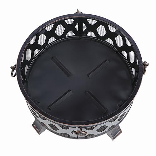 23.62'' H x 26.18'' W Steel Wood Burning Outdoor Fire Pit - CozeeFlames.com