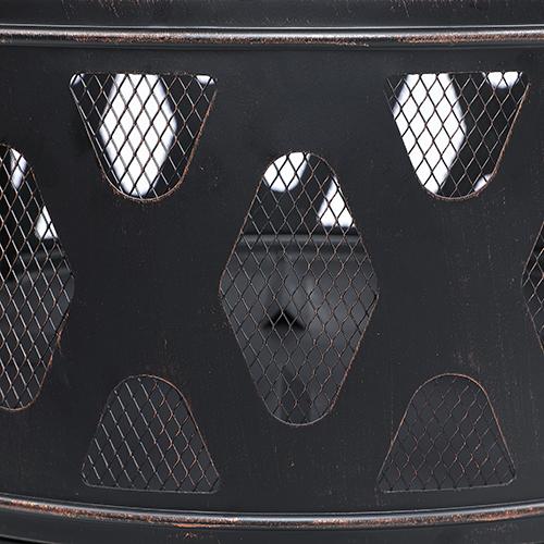 23.62'' H x 26.18'' W Steel Wood Burning Outdoor Fire Pit - CozeeFlames.com