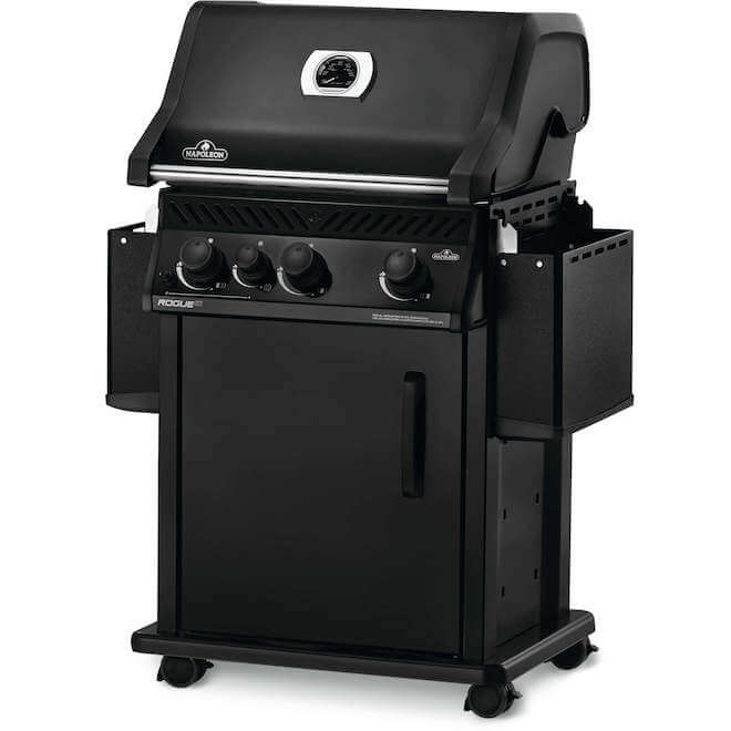 Napoleon Rogue XT 425 SIB Freestanding Gas Grill with Infrared Side Burner - CozeeFlames.com