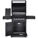 Napoleon Phantom Rogue SE 425 RSIB Freestanding Gas Grill with Infrared Rear & Side Burners - Matte Black - CozeeFlames.com