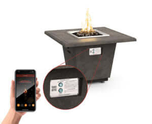 American Fyre Designs- Calais Oval Fire Table- 759-xx-11-M4xC - CozeeFlames.com