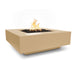 The Outdoor Plus Cabo Concrete Square Gas Fire Pit - CozeeFlames.com