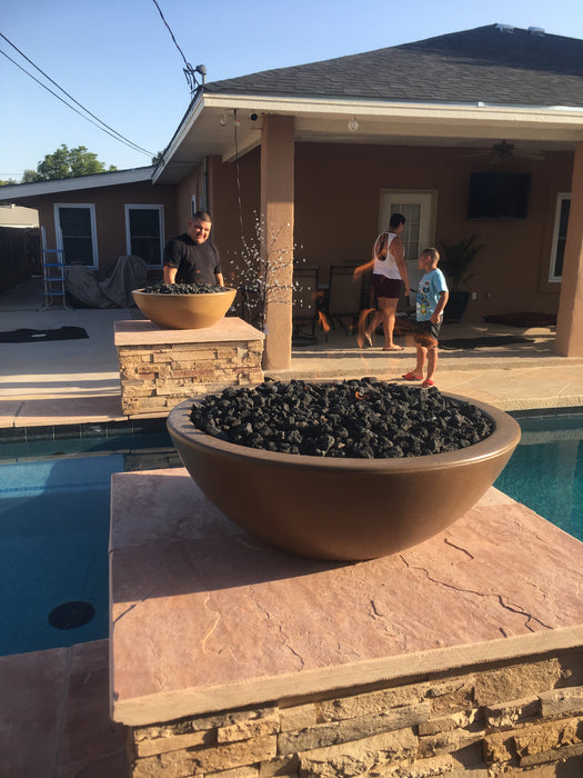 27" Sedona Powder Coated Fire Bowl- OPT-27RPCFO - CozeeFlames.com