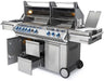 Napoleon Prestige PRO 825 Freestanding Gas Grill with Infrared Rear Burner, Double Infrared Sear Burner & Side Burner and Rotisserie Kit - CozeeFlames.com