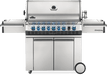 Napoleon Prestige PRO 665 Freestanding Gas Grill with Infrared Rear Burner and Infrared Side Burner and Rotisserie Kit - CozeeFlames.com