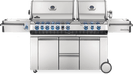 Napoleon Prestige PRO 825 Freestanding Gas Grill with Infrared Rear Burner, Double Infrared Sear Burner & Side Burner and Rotisserie Kit - CozeeFlames.com