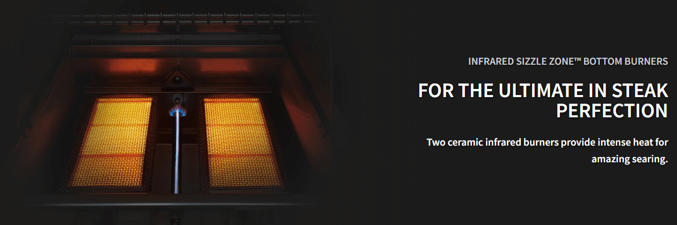 Napoleon Prestige PRO 665 Freestanding Gas Grill with Infrared Rear Burner and Infrared Side Burner and Rotisserie Kit - CozeeFlames.com