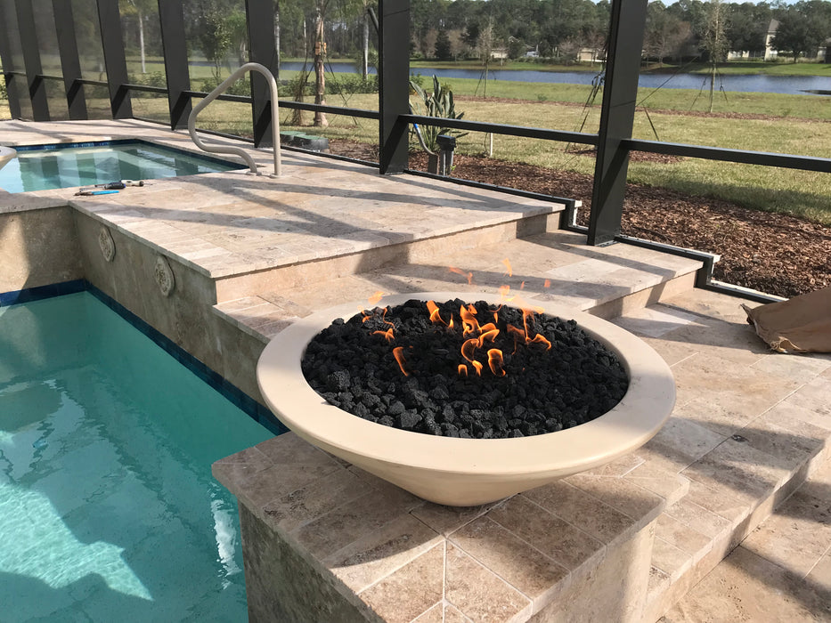 31" Cazo GFRC Fire Bowl- OPT-31RFO - CozeeFlames.com