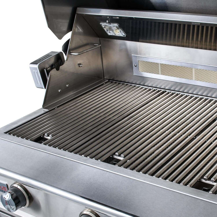 Blaze Professional LUX 44-Inch 4-Burner Built-In Natural Gas Grill With Rear Infrared Burner - BLZ-4PRO-NG/LP - CozeeFlames.com