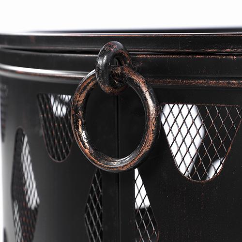 23.62'' H x 26.18'' W Steel Wood Burning Outdoor Fire Pit - CozeeFlames.com