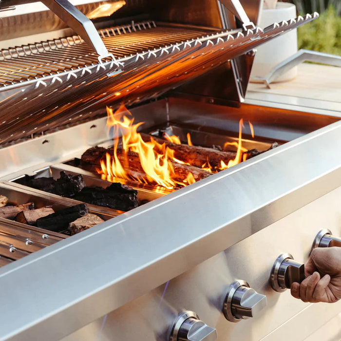 American Made Grills - Muscle Built-In 36" Hybrid Gas Grill - MUS36-NG/LP - CozeeFlames.com