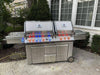 Napoleon Prestige PRO 825 Freestanding Gas Grill with Infrared Rear Burner, Double Infrared Sear Burner & Side Burner and Rotisserie Kit - CozeeFlames.com