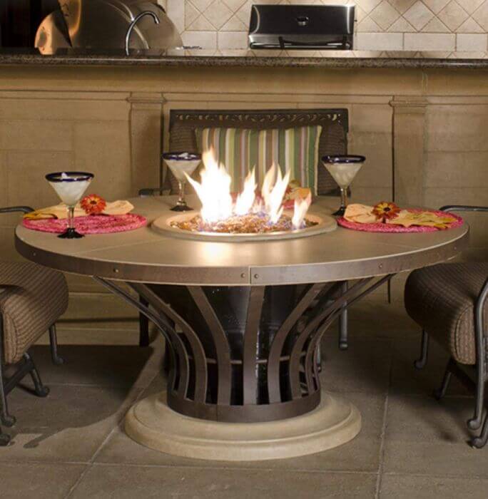 American Fyre Designs- Fiesta Fire Table- AFD-770 - CozeeFlames.com