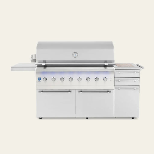 American Made Grills - Freestanding Encore 54" Hybrid Gas Grill -ENCFS54-NG/LP - CozeeFlames.com