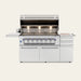 American Made Grills - Freestanding Muscle 54" Hybrid Gas Grill -MUSFS54-NG/LP - CozeeFlames.com