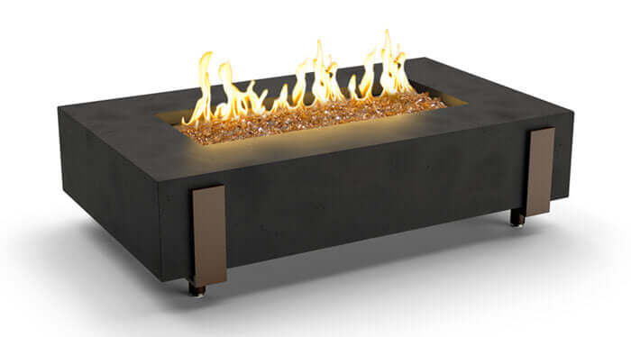 American Fyre Designs- Iron Saddle Fire Table-580-BA-11-M7xC - CozeeFlames.com