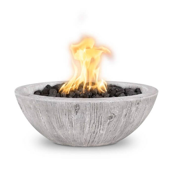 27" Sedona Wood Grain Fire Bowl- OPT-27RWGFO - CozeeFlames.com