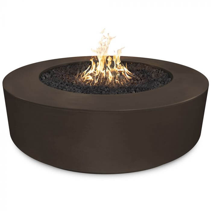 54" Florence Concrete Fire Pit - 20" Tall - CozeeFlames.com