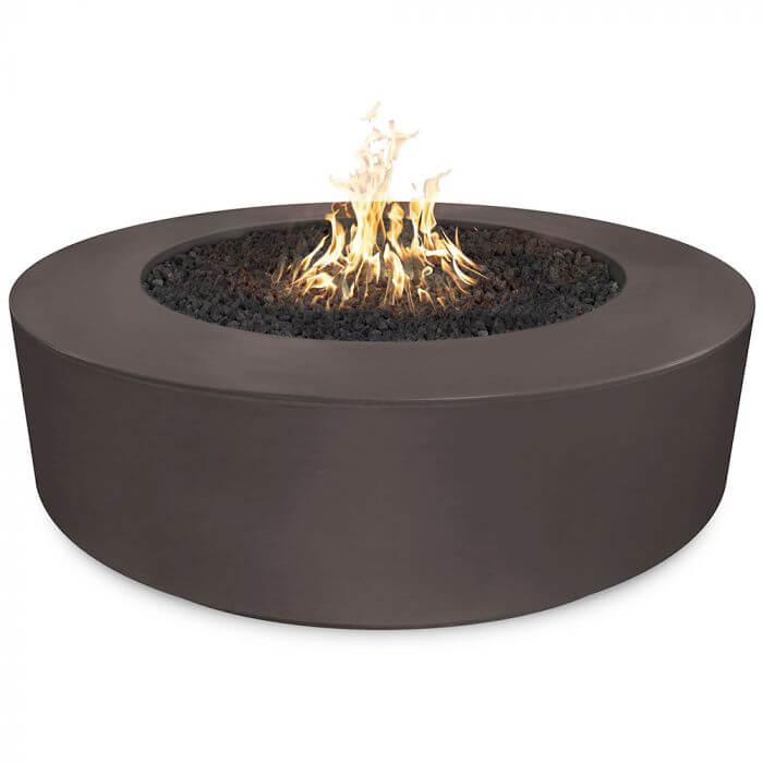 54" Florence Concrete Fire Pit - 20" Tall - CozeeFlames.com