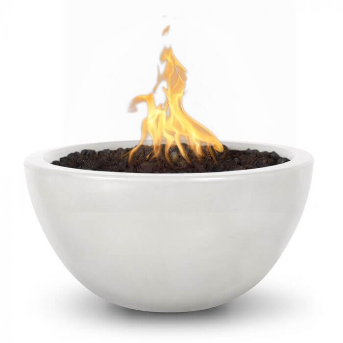 30" Luna GFRC Fire Bowl- OPT-LUNFO30 - CozeeFlames.com