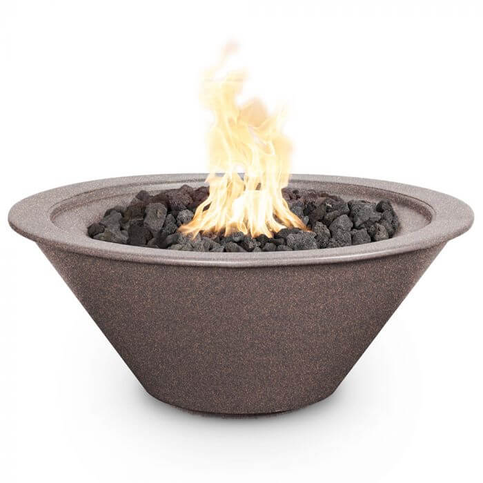 24" Cazo Powder Coated Fire Bowl- OPT-R24PCFO - CozeeFlames.com