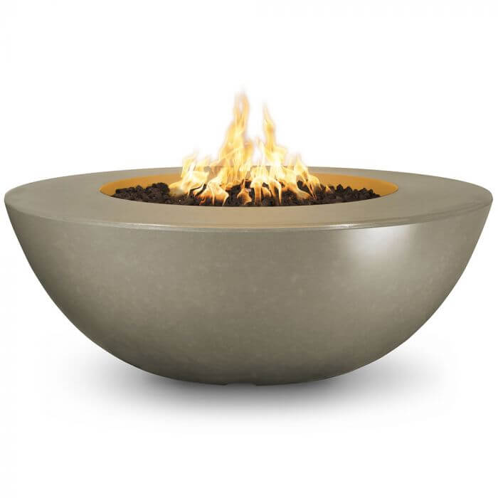 48" Sedona Wide Ledge Concrete Fire Pit- OPT-SEDWL48 - CozeeFlames.com