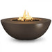 48" Sedona Wide Ledge Concrete Fire Pit- OPT-SEDWL48 - CozeeFlames.com