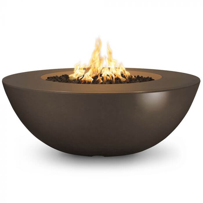 60" Sedona Wide Ledge Concrete Fire Pit- OPT-SEDWL60 - CozeeFlames.com