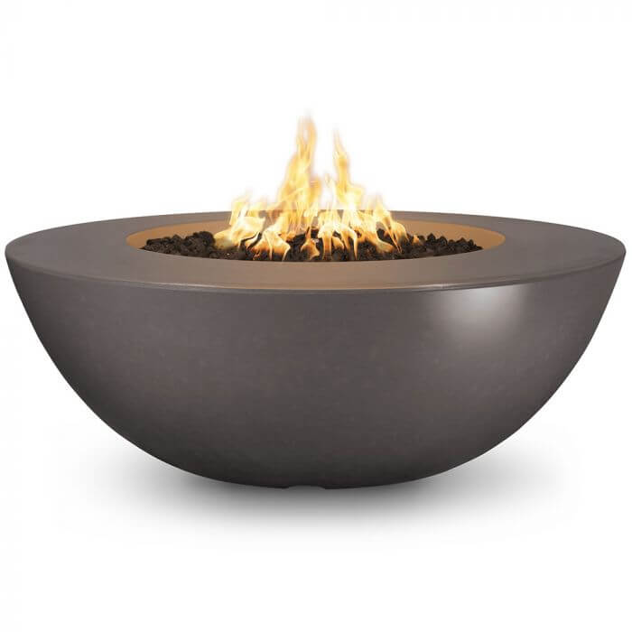 60" Sedona Wide Ledge Concrete Fire Pit- OPT-SEDWL60 - CozeeFlames.com