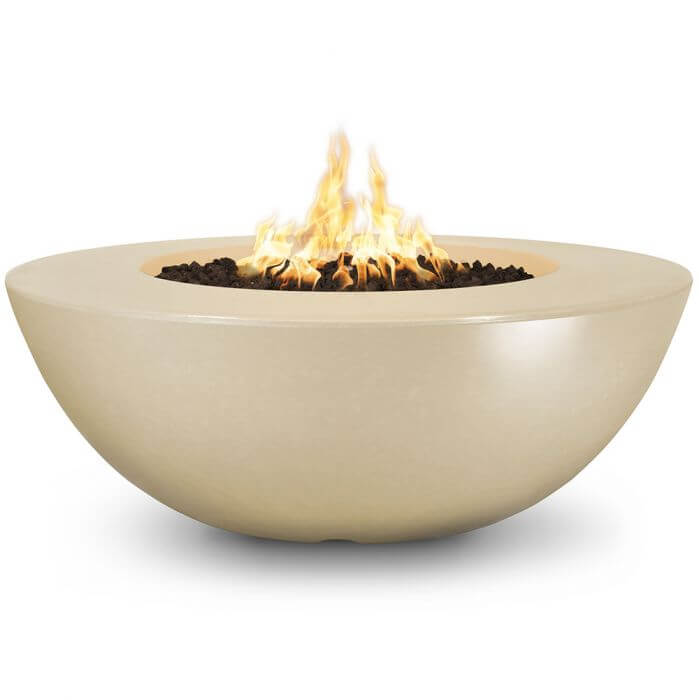 48" Sedona Wide Ledge Concrete Fire Pit- OPT-SEDWL48 - CozeeFlames.com