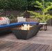 Grand Canyon Logs- Olympus 60x30-Inch Rectangular Concrete Gas Fire Pit- ORECFT-603018 - CozeeFlames.com