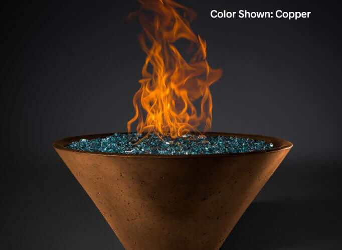 RidgeLine Conical Fire Bowl 22"- KRL22C- Config - CozeeFlames.com