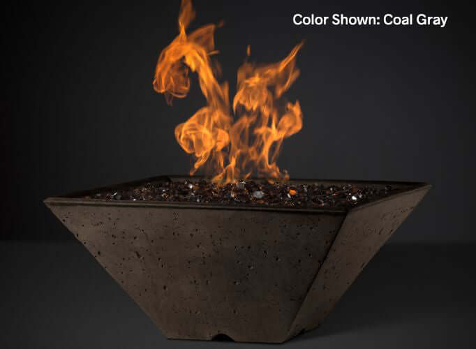 RidgeLine Square Fire Bowl 22"- KRL22S- Config - CozeeFlames.com