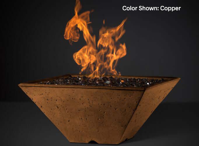 RidgeLine Square Fire Bowl 29"- KRL29S- Config - CozeeFlames.com