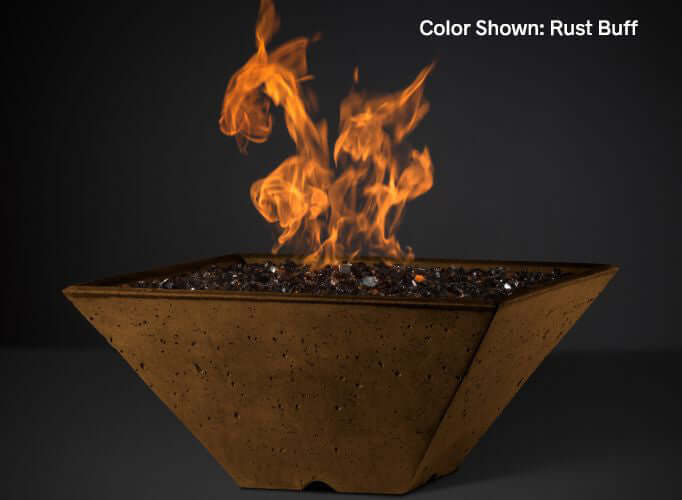 RidgeLine Square Fire Bowl 22"- KRL22S- Config - CozeeFlames.com