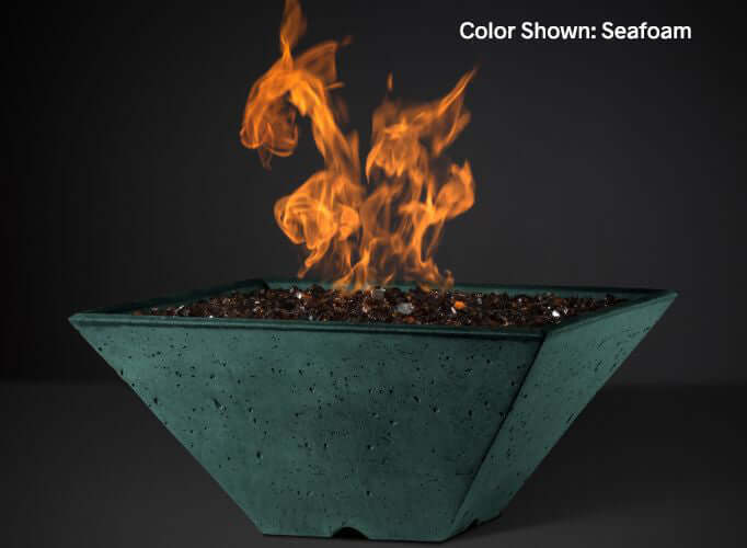 RidgeLine Square Fire Bowl 22"- KRL22S- Config - CozeeFlames.com